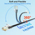 Xcftaud 6 3 (24Pack), Cat6a 10Gbps 550Mhz, Cat6, Cat6a Setup, Cat Patch Cables feet Slim Ethernet Patch Cable UTP Pure