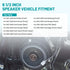 6.5 Inch Front Rear Door Speaker Spacer with Wiring Harness for 2012-2020 Ford Mustang/Fusion/Focus/Escape/Fiesta