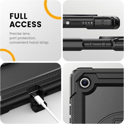 timecity A11+ A9+ 11 Inch Case for Samsung Galaxy Tab Plus / Plus - Heavy Duty Protective Cover with Screen Protector