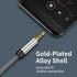 3.5mm Nylon Braided Aux Cable 6FT, Male to Male Audio Auxiliary Input Adapter for Headphones, Car, Home Stereos, Speaker