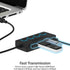 SABRENT 4 Port USB 2.0 Data Hub with Individual LED Power Switches, Charging NOT Supported for Mac & PC