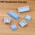 mintcaps PBT Doubleshot Gradient Blue Keycaps, 133 Keys Side Printed Custom Backlit Keycap Set for Mechanical Keyboards