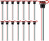 15PCS USB-C Charging Connector, Type-C Female Chassis 4 Pin Socket Waterproof Pigtail Cable Extension Power Cable 3A