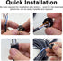 M12 4 Pin Male & Female Socket Panel Aviation Wire Connector, 12mm Outdoor Waterproof IP67, 4 Sets