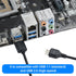 USB 2.0 9-PIN to USB A Header Cable, Motherboard Extension Adapter for USB Device