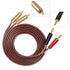 MEIRIYFA 2RCA to 2 Banana Plugs Speaker Wire, Dual Banana Plug to RCA Male, 2M