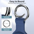 Air Tag Holder for AirTag Case Keychain, Silicone Keychain Ring Cover for Apple GPS Tracker Item Tag Finders, 4 Pack
