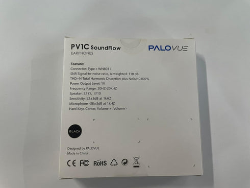 PALOVUE USB Type C Headphones - In Ear Earphones with Mic and Volume Control for Google Pixel, Samsung, Oneplus