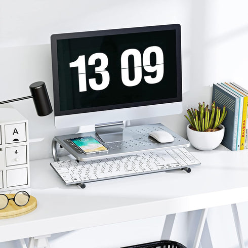HUANUO Metal Vented Laptop and Monitor Stand for Home & Office