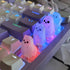 Artisan Keycaps - Cute Ghost Shine Through Resin Keycaps, Custom Keycap for Mechanical Keyboard (Fierce Little Ghost)