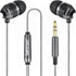 Betron B25 Earphones: Lightweight, noise-isolating wired headphones with strong bass, tangle-free cord, and soft tips