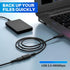 10 FT USB 2.0 Extension Cable 3 Pack - Type A Male to Female Adapter for Printer, Keyboard, Mouse, Hard Drive, Black