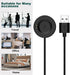 E ECSEM 2Pack Charger for iTECH Fusion 2, 3.3ft Replacement USB Charging Cable for SmartWatch Charger Dock Adapter.