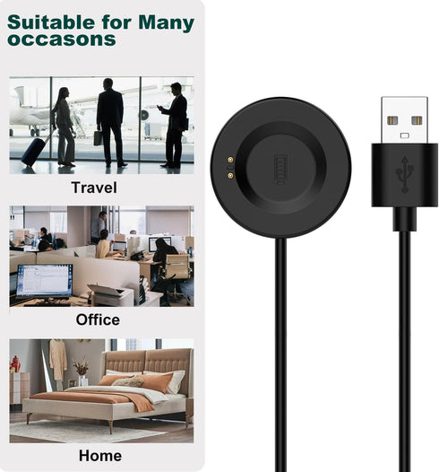 Charger for iTECH Fusion 2, Charging Stand Dock Station with 1m USB Cable for Smartwatch Accessories