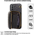 Furiet Detachable Crossbody Strap Wallet Case for Samsung Galaxy S21 Plus, Multi Card Slots and Zipper Purse Cover
