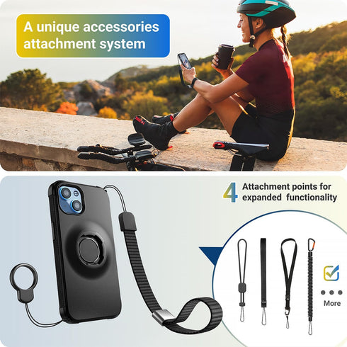 Lock Protective Case for iPhone 13/14 Black