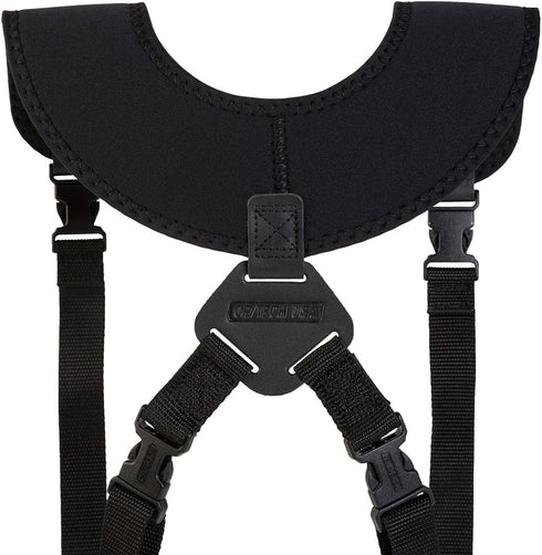 OP/TECH USA Neoprene Double Sling Camera Harness Strap for Photographers, Model 6501082, Color Black