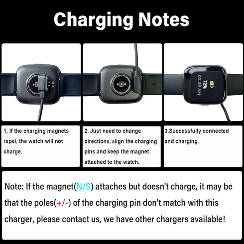 Xininyia 2 Pack V2-A 2.8mm) (Only One Fit) Magnetic Charging Cable for Potty Training Watch Replacement Charger USB