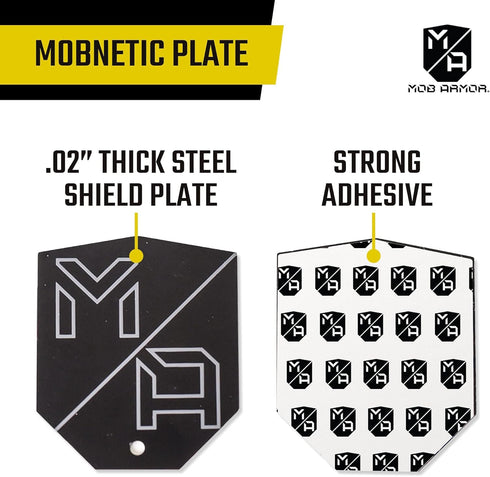 Mob Armor MobNetic Plate - Magnetic Phone Mounting Plate, 0.02inch Thick Metal, Compatible with iPhone & Android