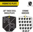 Mob Armor MobNetic Plate - Magnetic Phone Mounting Plate, 0.02inch Thick Metal, Compatible with iPhone & Android