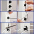 24 100 Yookeer Pcs Magnet Zip Tie Mount Heavy Duty Black Magnetic Cable Clips Multipurpose Wire Cable Holder with Pcs