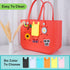 Phone Holder for Bogg Bag Accessories, Universal Hard ABS Plastic Case for Simple Modern Bag & XL Bogg Bag, White