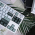 Double Shot Botanical Keycaps 173 Keys - Cherry Profile PBT Custom Keyboard Keycaps Set with 7u Spacebar for Mechanical