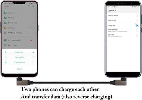Right Angle USB C to USB C 3.1 Gen 2 Cable (3A) - Fast Charging for Google Pixel 4, Samsung Galaxy Note 10, MacBook