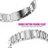 Mindrose Compatible Smart Watch Bands, 18mm Stainless Steel Metal Replacement Strap for H80 & Y70 Watches
