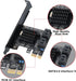 PCI-E X1 to SATA 3.0 Controller Card, 4-Port SATA III 6Gbps Expansion Cards, Supports PCI-Express (1X 4X 8X 16X) Slot,