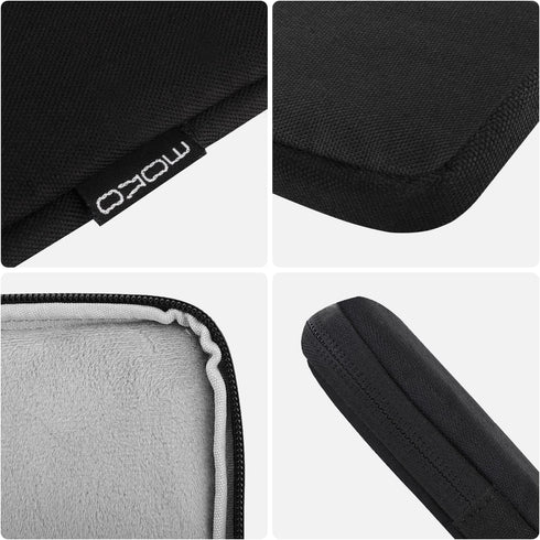 MoKo 7-8 Inch Tablet Sleeve Bag - Polyester Pouch Cover Case for iPad Mini (6th Gen) 8.3" 2021, Black