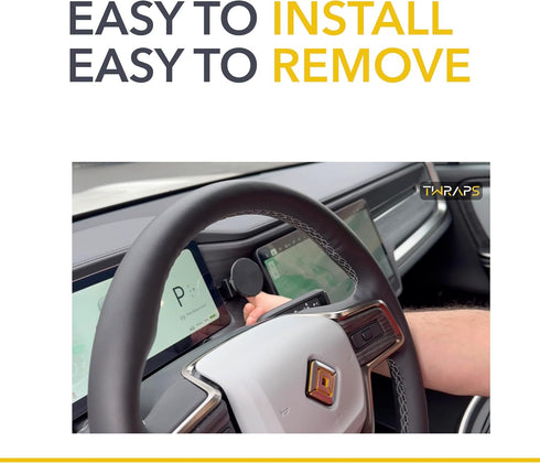 TWRAPS Dashboard Phone Mount for Rivian R1S & R1T, Compatible with MagSafe iPhone and Other Phone Cases, No Glue or