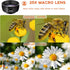 5-in-1 Smartphone Lens Kit - 120° Wide-Angle, 210° Fisheye, 25X Macro, Starburst, Hexagonal Kaleidoscope