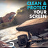 Wave Away Sonar & GPS Screen Cleaner with Micro Fiber Cloth - 1.5oz Spray, Wipe, Shine for Boating & Fishing