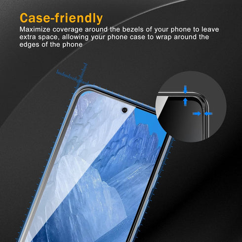 3 Pack Privacy Screen Protector for Google Pixel 8a with Camera Lens Protector, Anti Spy