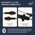 Elgin Ruckus Wireless Bluetooth Earplug Headphones, 25 dB Noise Reduction, 12 Hour Battery, IP65 Sweatproof, OSHA