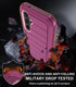 Shop Samsung Galaxy S23 FE Case (6.4") - Rugged Burgundy Cover with Belt Clip, Kickstand & Built-in Screen Protector.