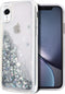 iPhone XR Case, Silver Bling Flowing Liquid Floating Sparkle Colorful Glitter TPU Double Layer Protective Phone Case