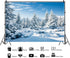 Renaiss 7x5ft Winter Snow Scene Backdrop, Snowy Pine Trees Photography Background for Christmas Decor