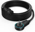 Maximm Monitor Computer Power Cord 12 Ft Flat Plug 360 Rotating PC Cable