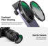 NEEWER 67mm CPL Filter for Phone, Camera Lens Polarizing Filter with Metal Cold Shoe Clip for iPhone and Samsung