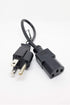 1 Foot 4 Pack Universal Short Power Cable Cord 18 AWG - 12 Inches IEC320 C13 to NEMA 5-15P