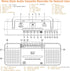 WISCENT Cassette Cassettes/USB Mic,Cassette MP3 Player Boombox, Portable AM/FM Radio Stereo with Bluetooth, USB, Dual