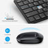OMOTON Bluetooth Keyboard and Mouse Combo, Wireless for iPad Pro 13, 11 (2024)/12.9, iPad 10th/9th/8th/7th Gen, Black