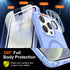 iPhone 13 Pro Case - Blue, Mil-Grade Shockproof, Strong Magnetic, with Screen & Camera Lens Protectors, Compatible with