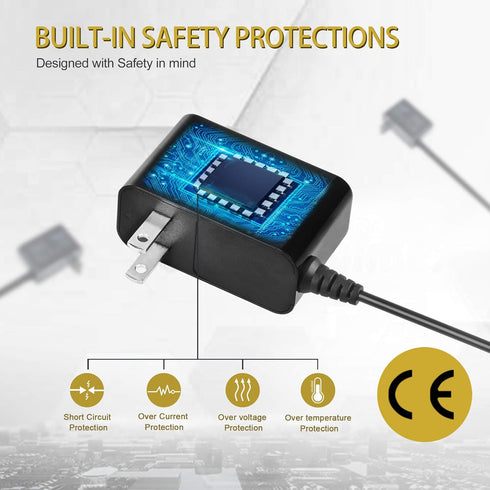 5V 2A DC Power Supply Adapter Output DC 5V 2000mA Connector Plug AC Charger for Led Strip, String Lights, Wireless Router, LCD, Hub, Switches, CCTV Cameras, Android TV Box