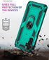 for Galaxy A13 5G Case with HD Screen Protector, Military Grade Hybrid Hard PC Soft TPU Shockproof Case