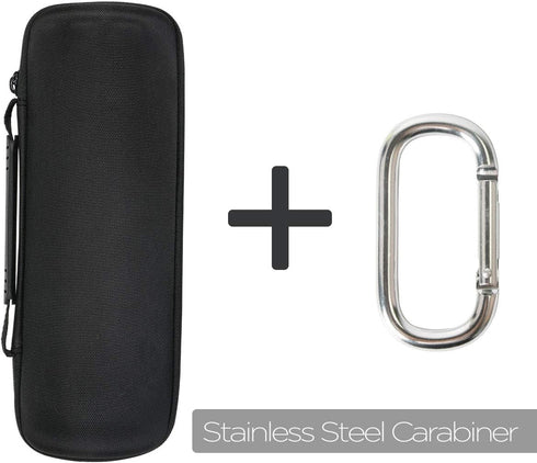 co2CREA Hard Travel Case for Ultimate Ears UE BOOM 4/BOOM 3 Portable Bluetooth Speaker (Black Case + Sunset Red Inside)