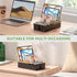 Pezin & Hulin 6 Cord Organizer Box, Surge Protector Organizer, Device Charger Station for Phones & Tablets, Wood