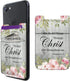 Rossy Adhesive Cell Phone Wallet, Stylish Lycra Card Holder with Bible Verse Philippians 4-13 for All Smartphones